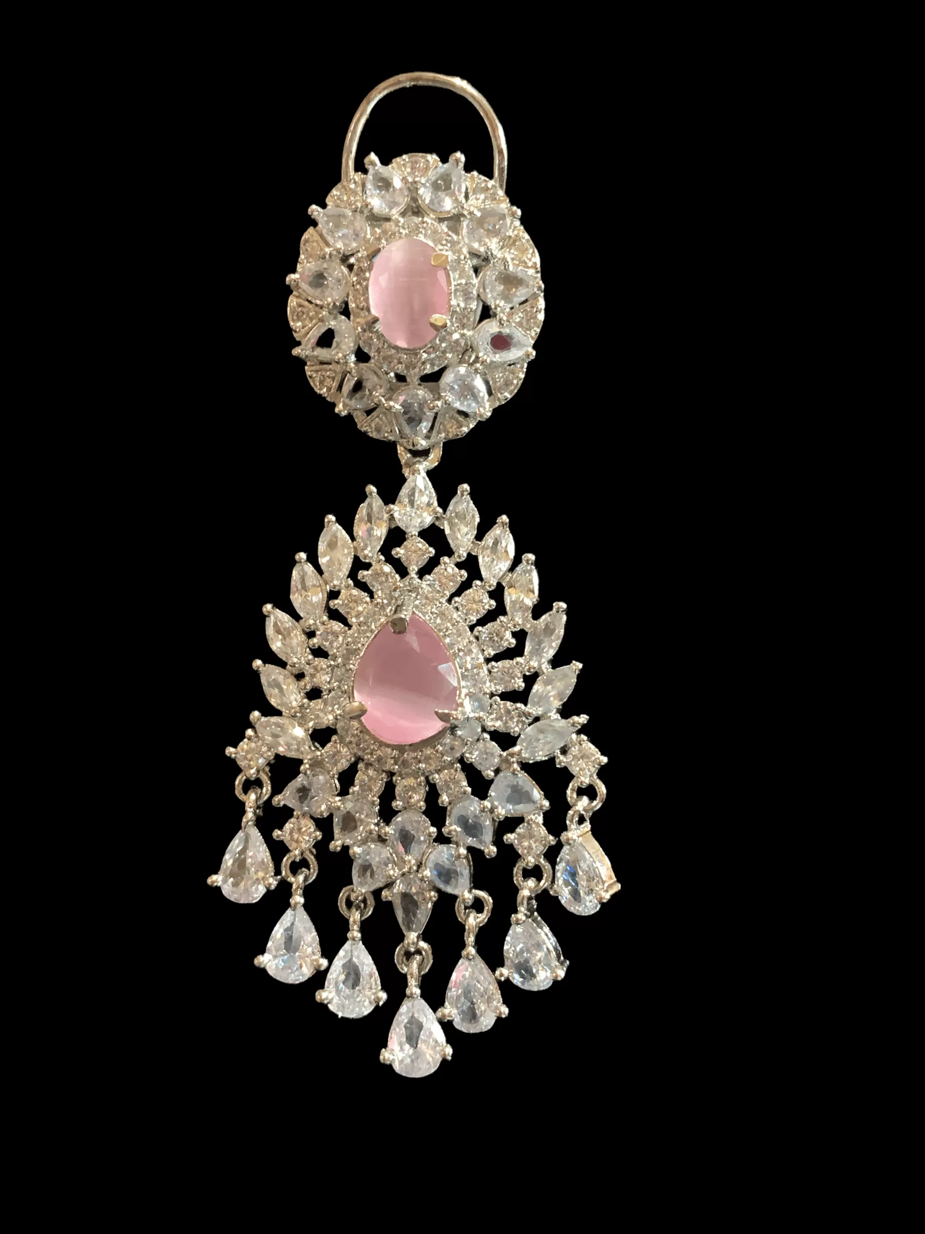 Manahil earrings -  pink  DER9( SHIPS IN 4 WEEKS )