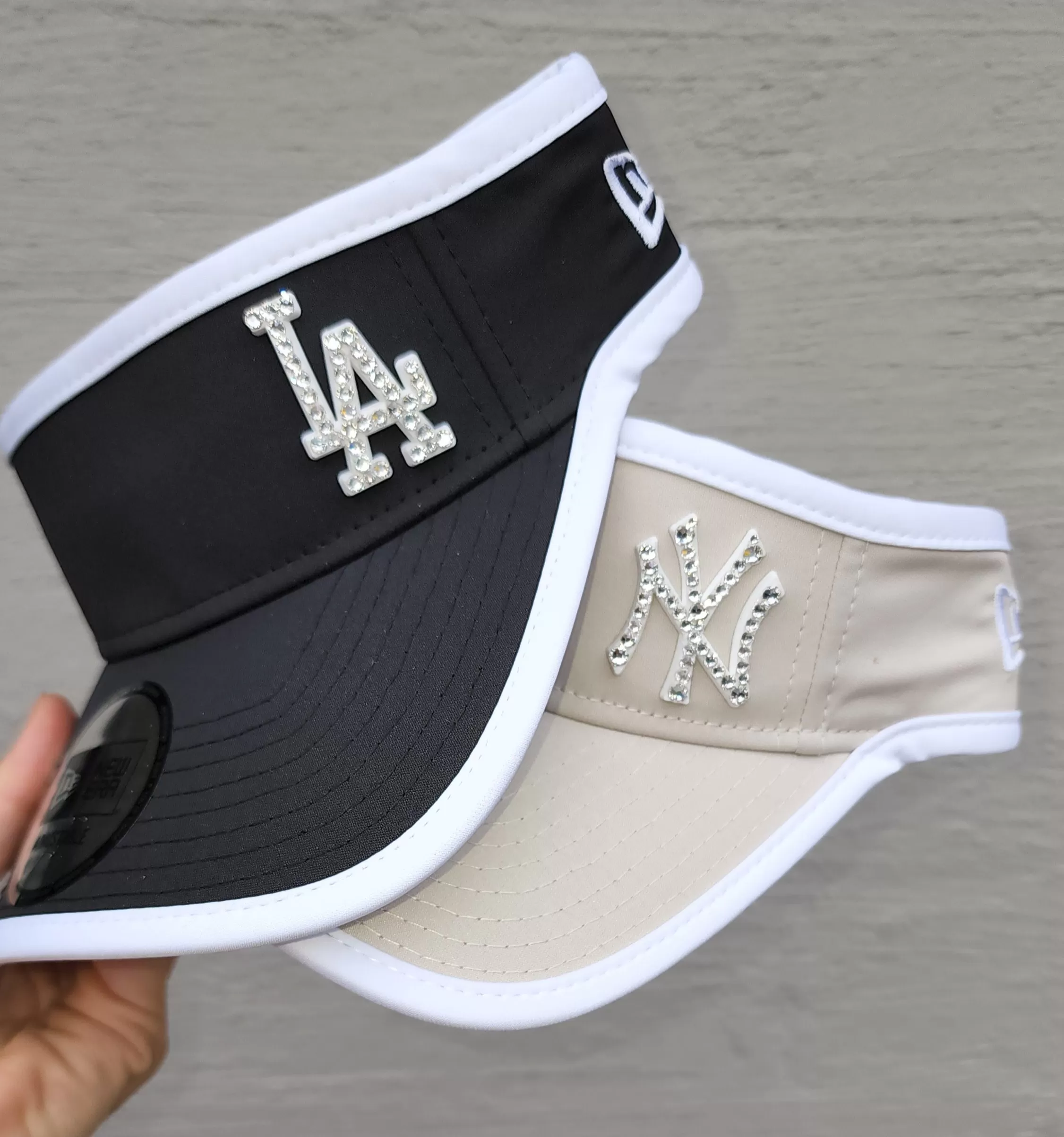 New Era LA Visor (Black/White)