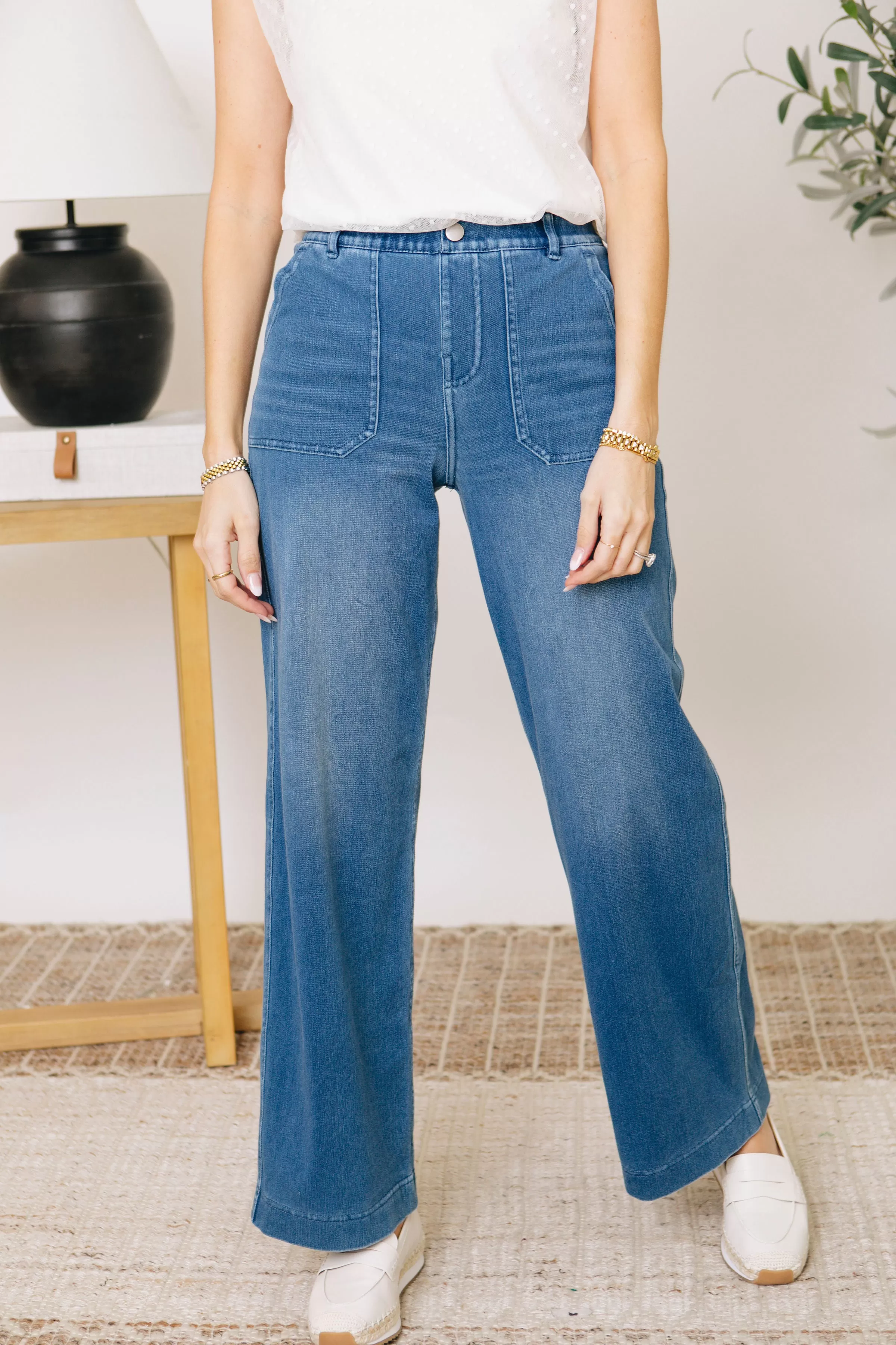 Notso Denim Wide Leg Pants (S-3XL)