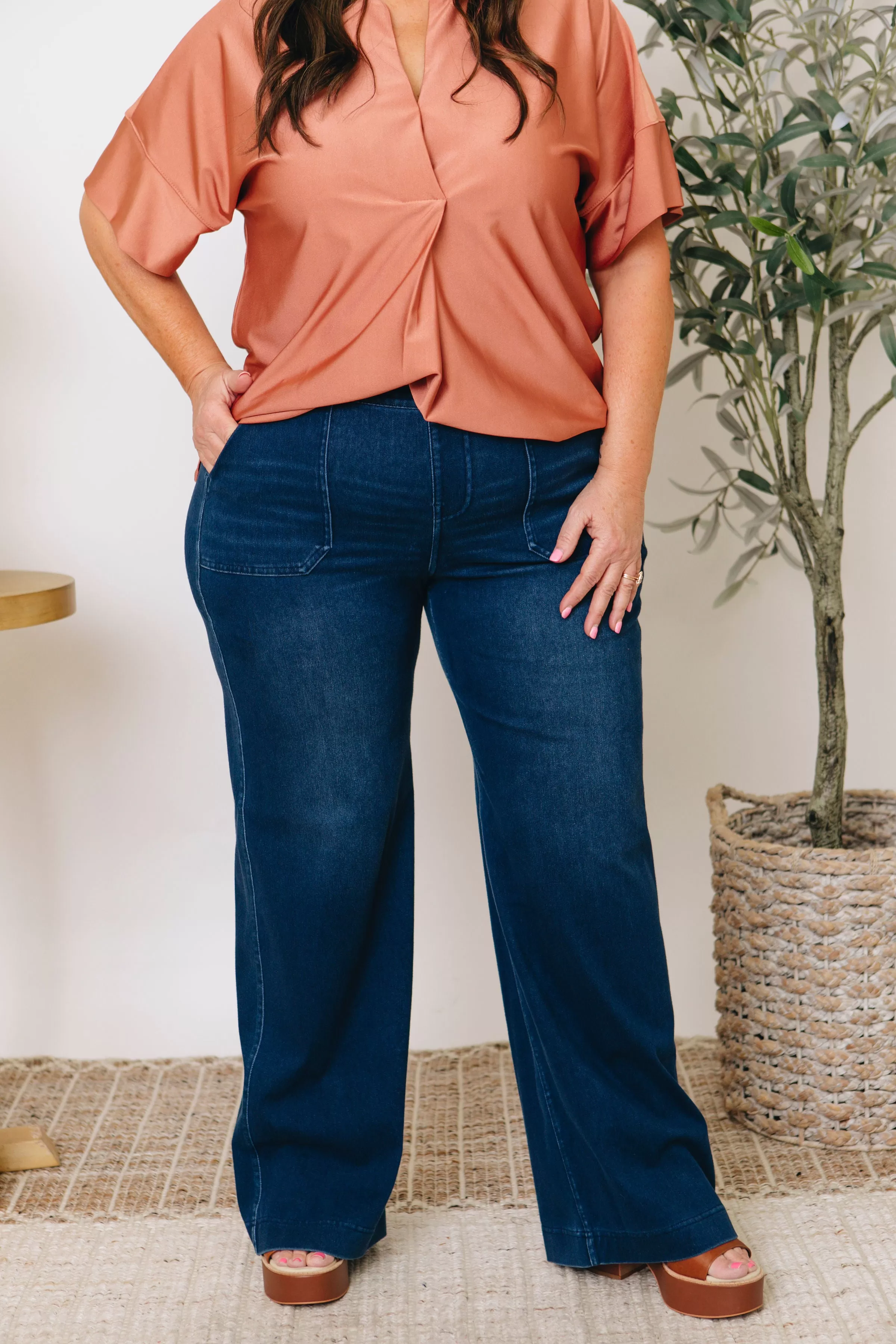 Notso Denim Wide Leg Pants (S-3XL)