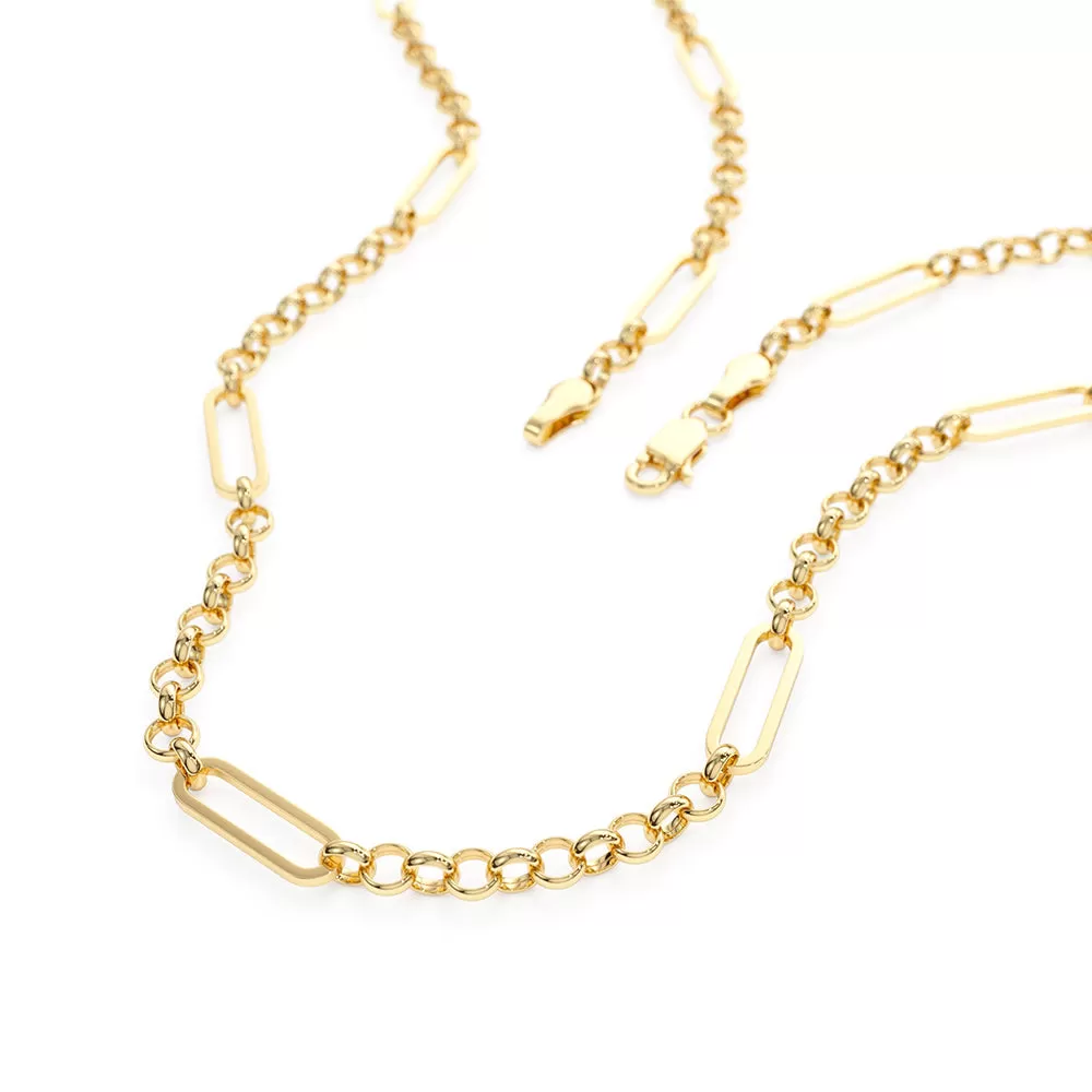 Paperclip Long Chain Necklace