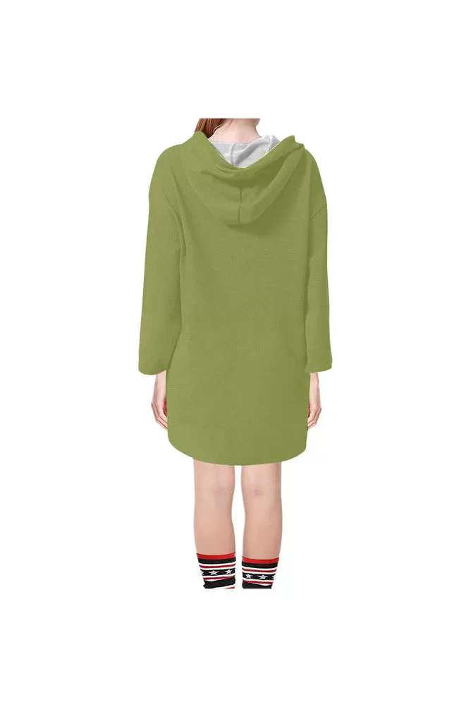 Pepper Stem Step Hem Tunic Hoodie for Women (Model H25)