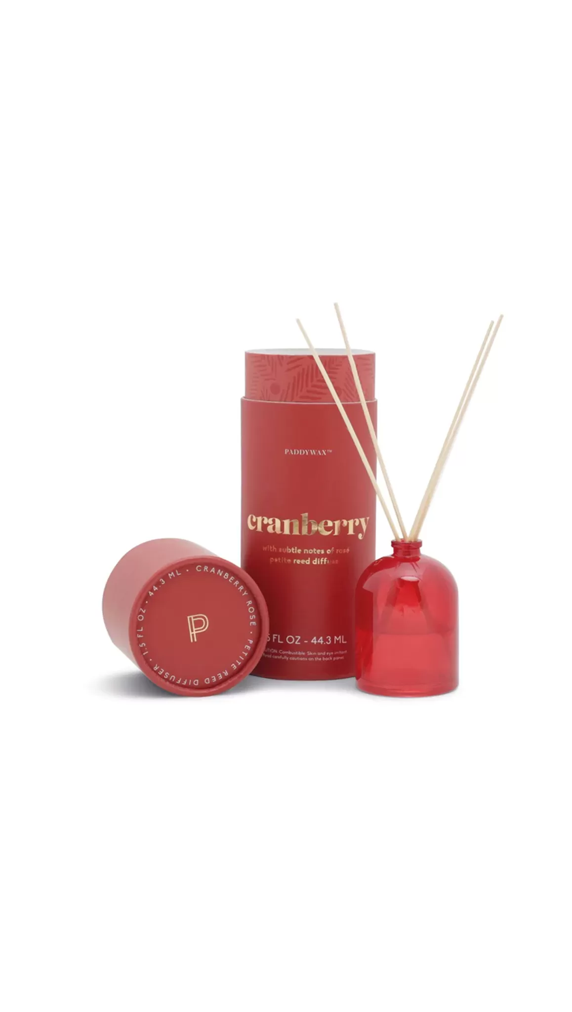 Petite Diffuser 1.5 oz - Brick Red Milky Glass - Cranberry