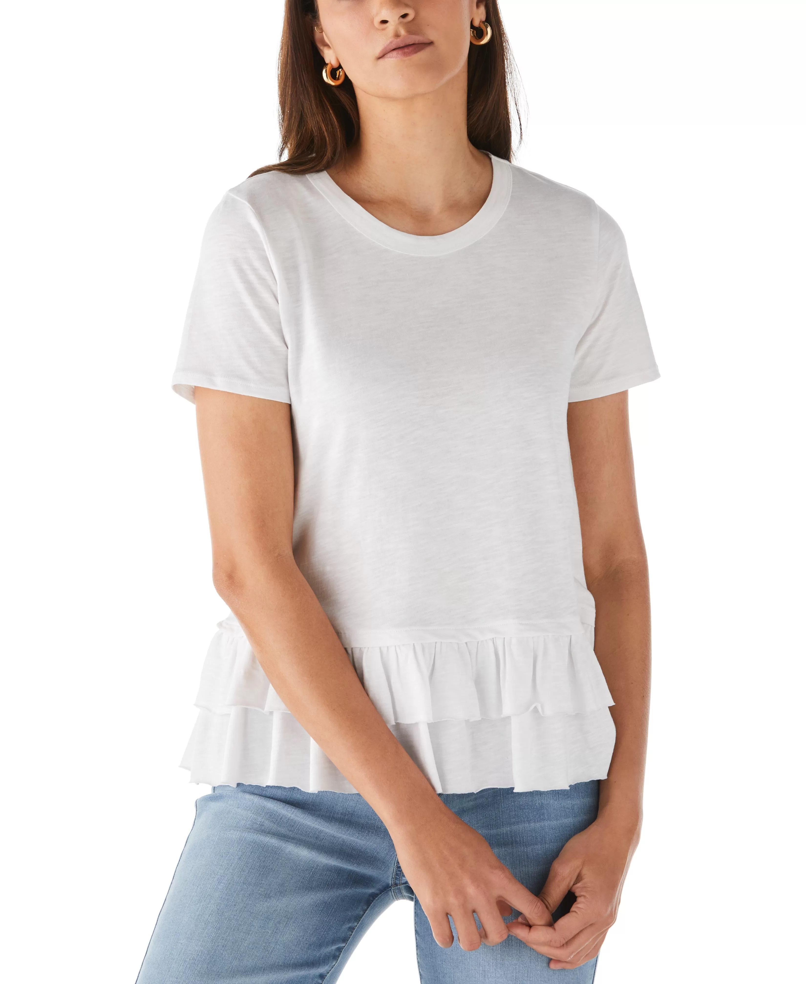 Petite Ruffle Tee