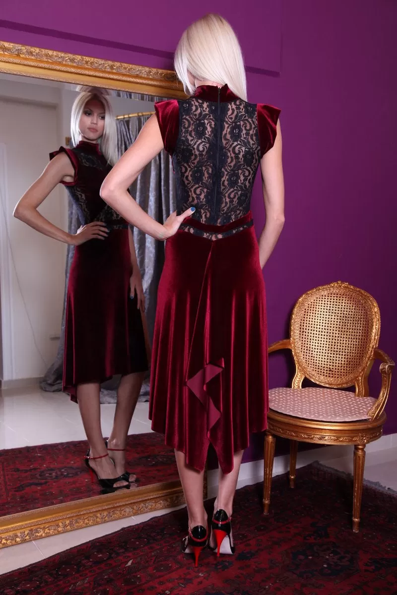 Petra Velvet And Lace Tango Dress