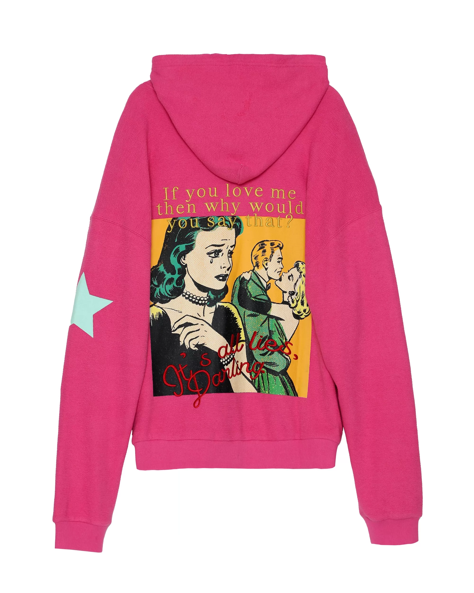 Pink Don’t Say It Darling Harley Zip-Up Hoodie