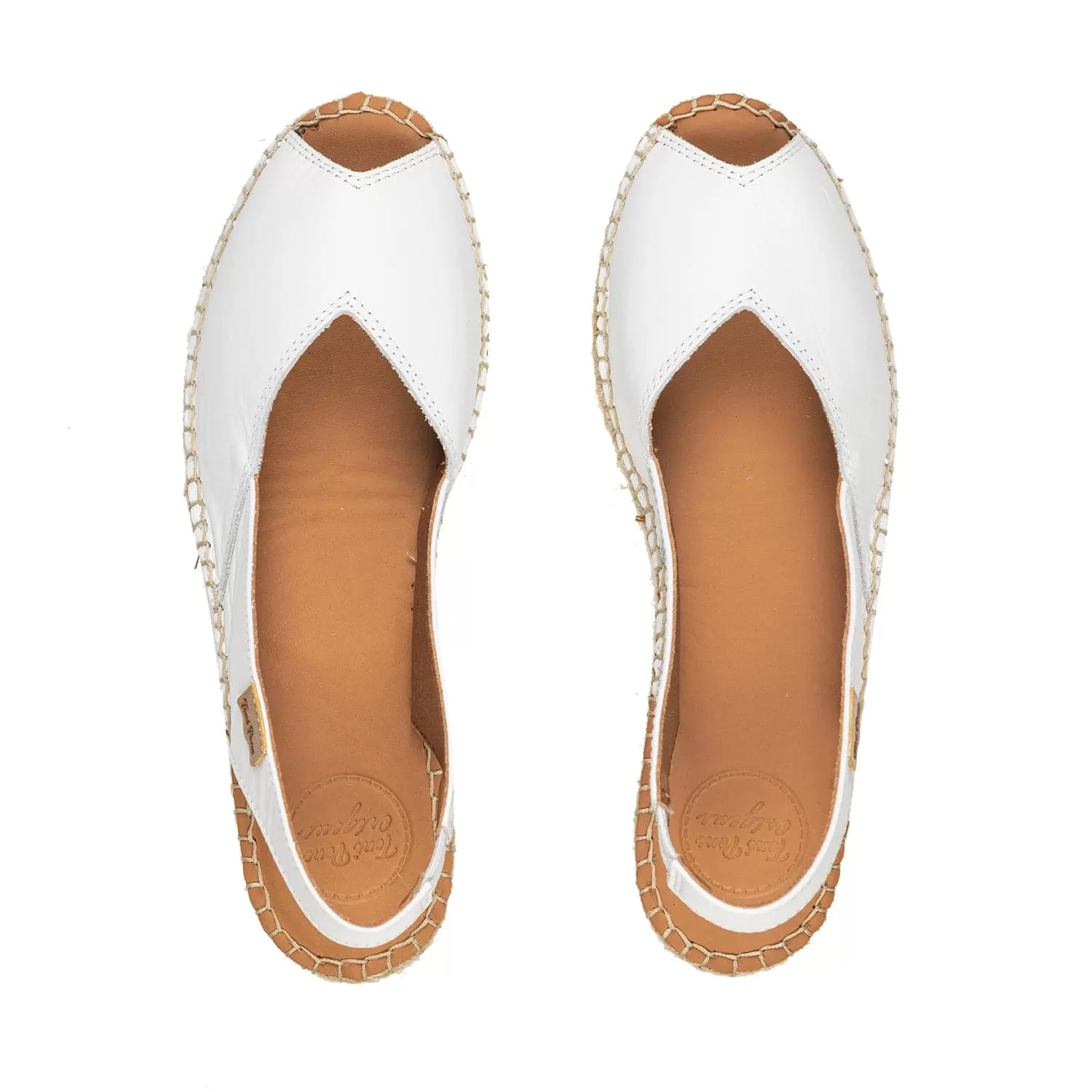 Plain Leather Wedge Espadrille for Women - Bernia-P