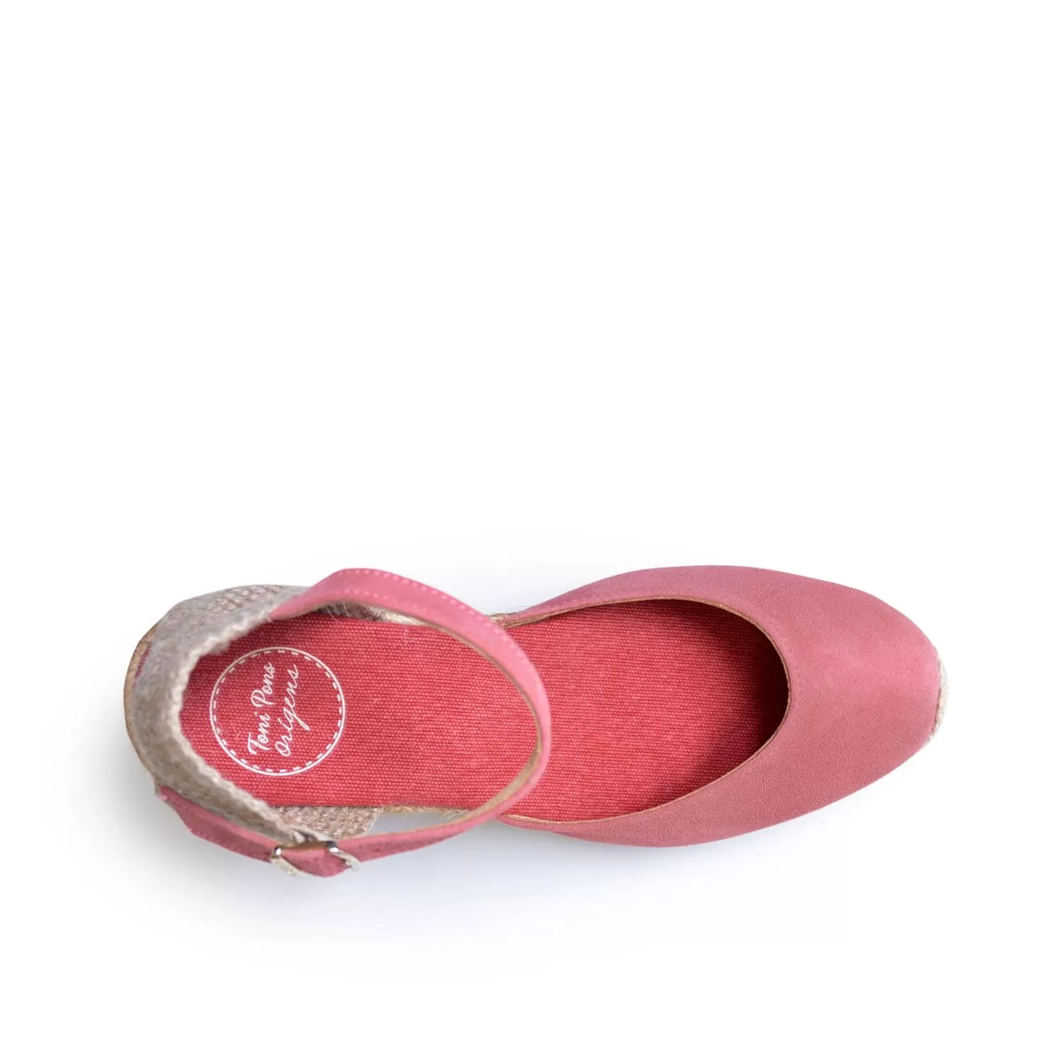 Plain Suede Leather Wedge Espadrille for Women - Lloret-5