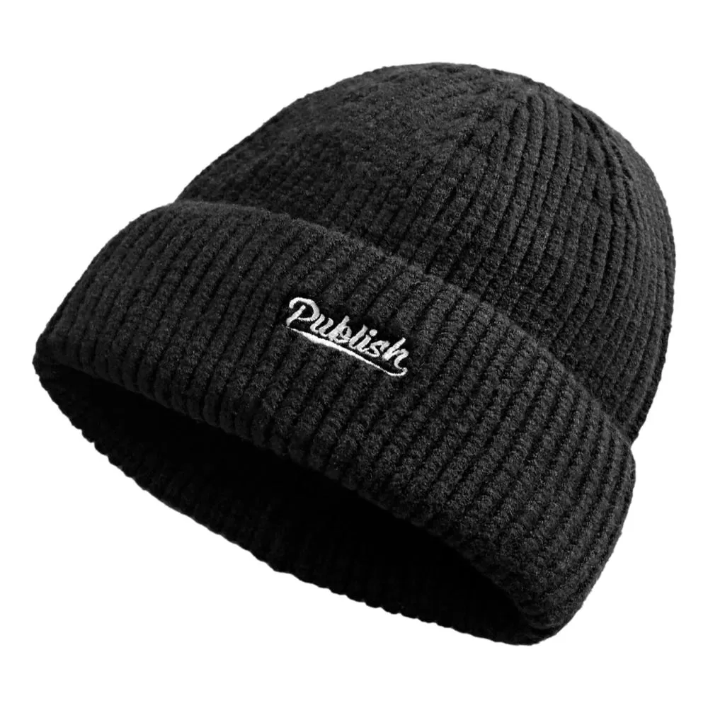 PUBLISH EMBRO BEANIE-BLACK