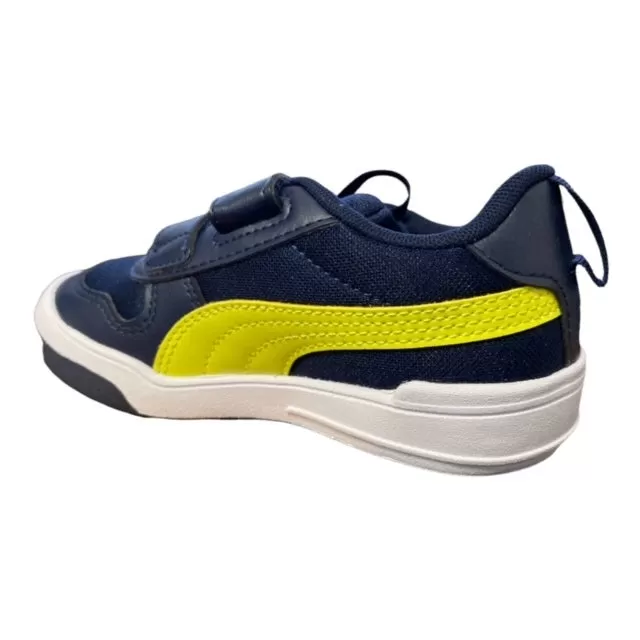 Puma Multiflex Mesh V Ps children's sneakers 380845 05 blue-lemon