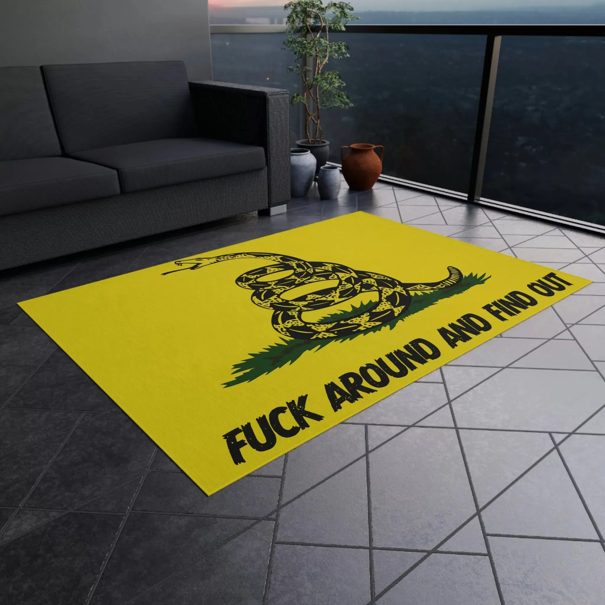 "Eff Around and Find Out" Outdoor Mat