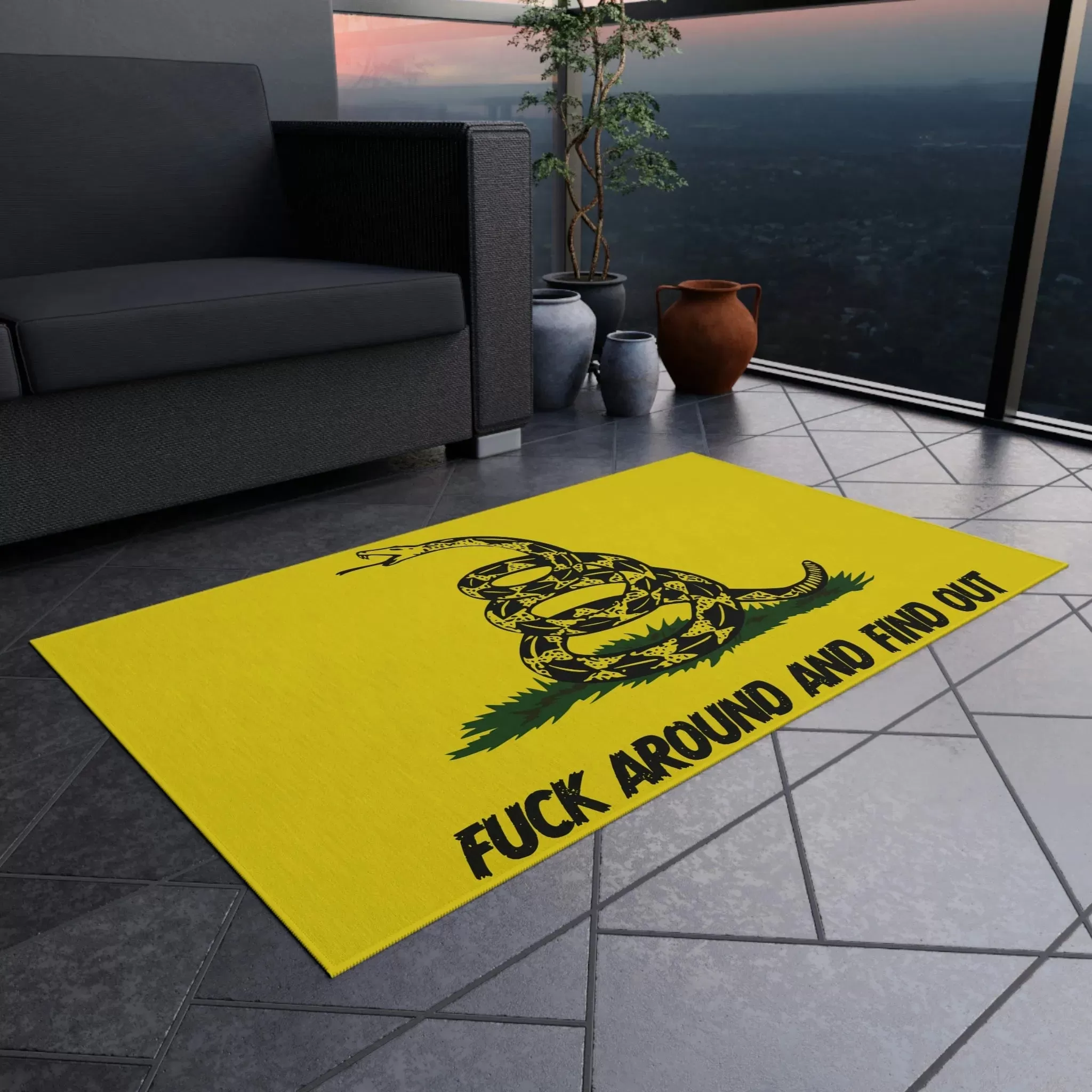 "Eff Around and Find Out" Outdoor Mat