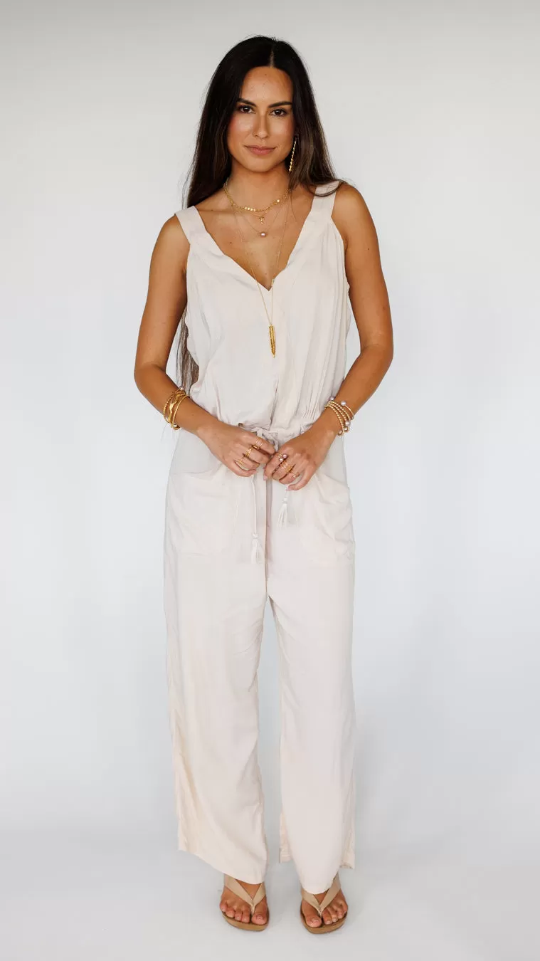 Reeve Jumpsuit / Creamy