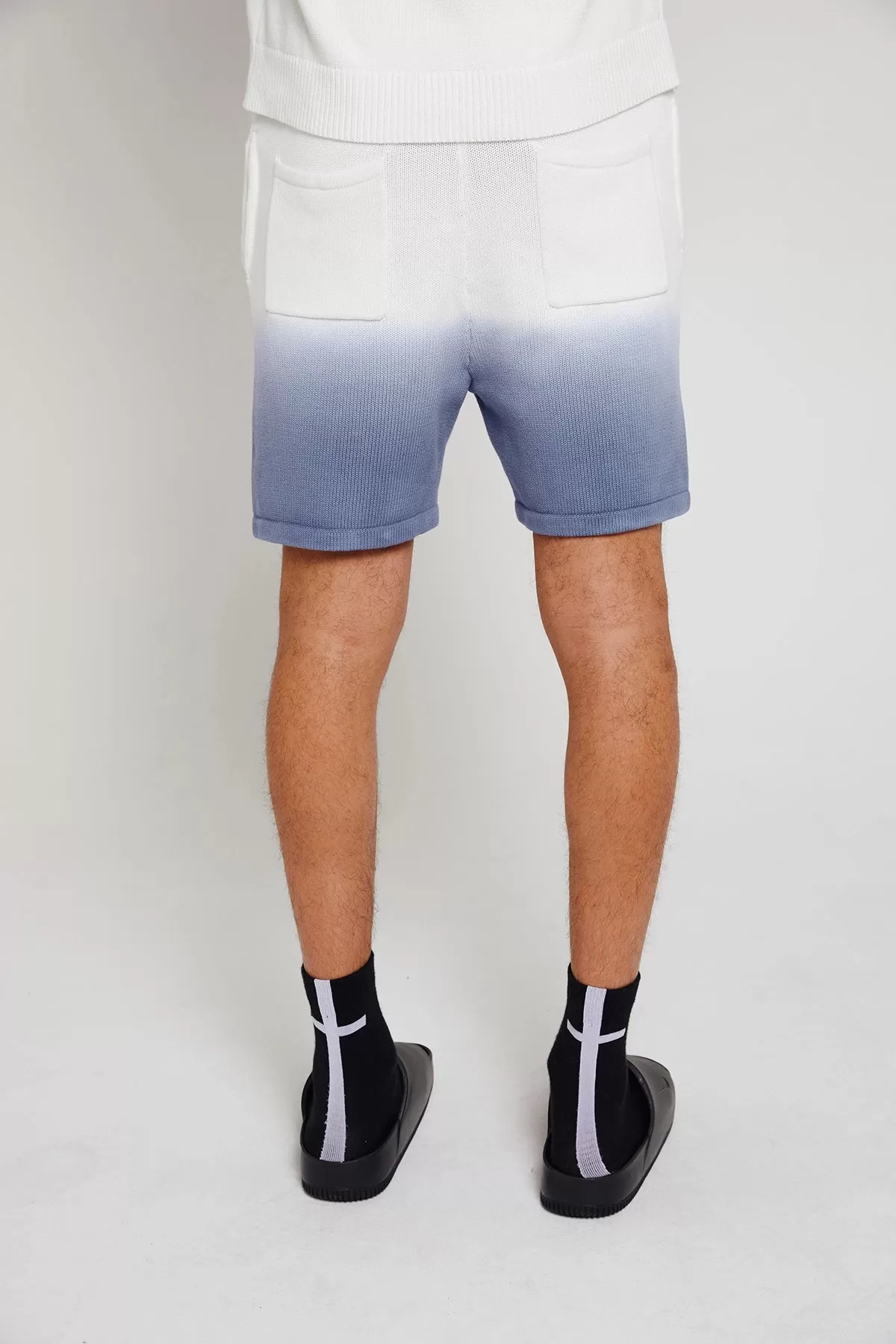 RTA Knit Shorts | Blue Gradient