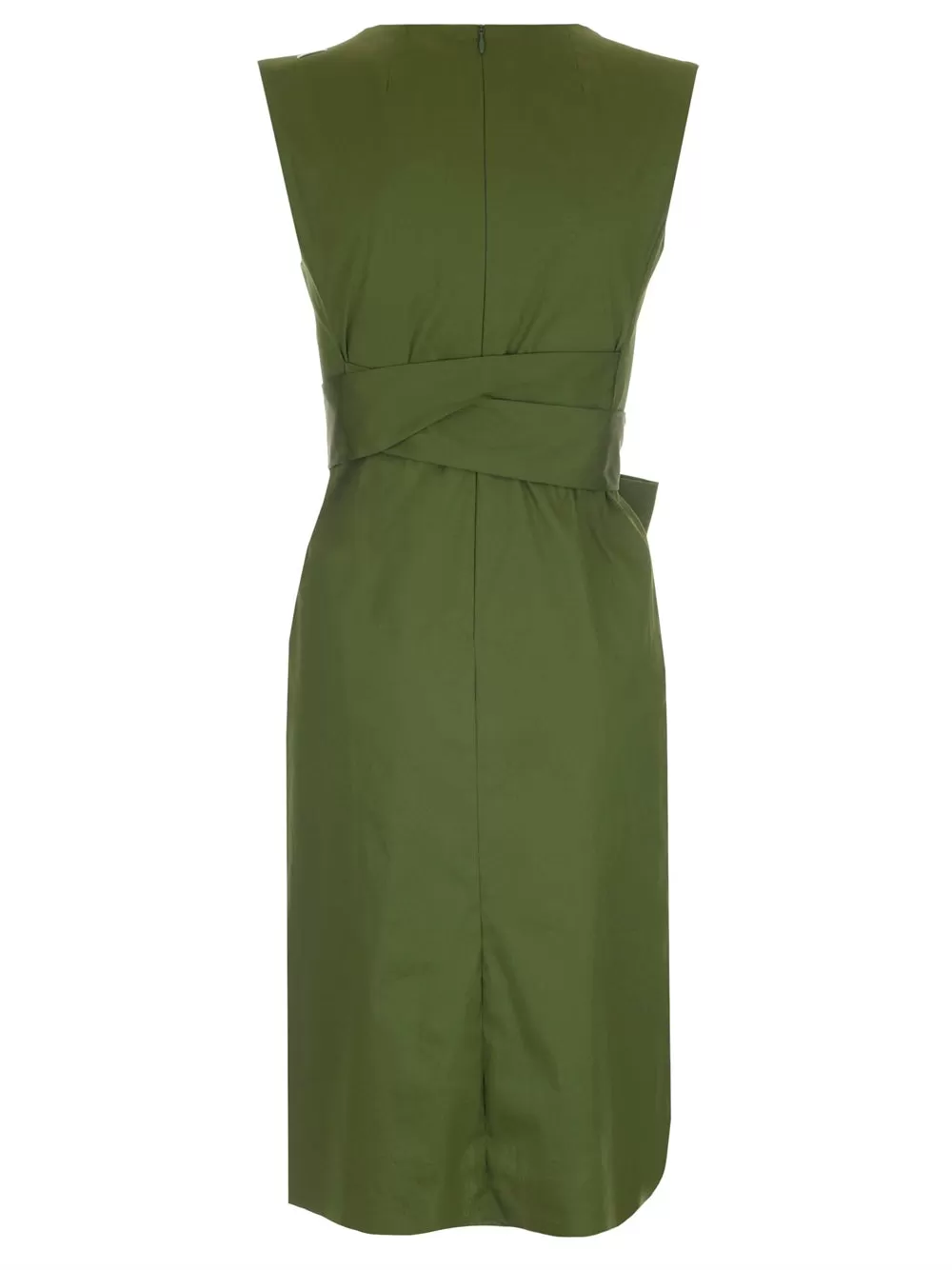 'S Max Mara Sleeveless Belted Dress