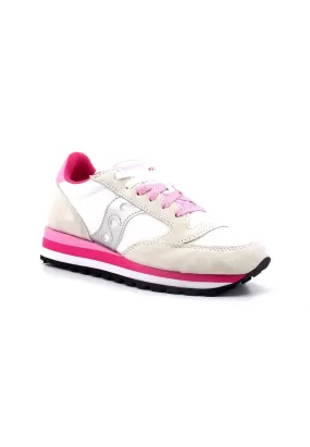 SAUCONY Jazz Triple Sneaker Donna White Grey Pink S60530-30