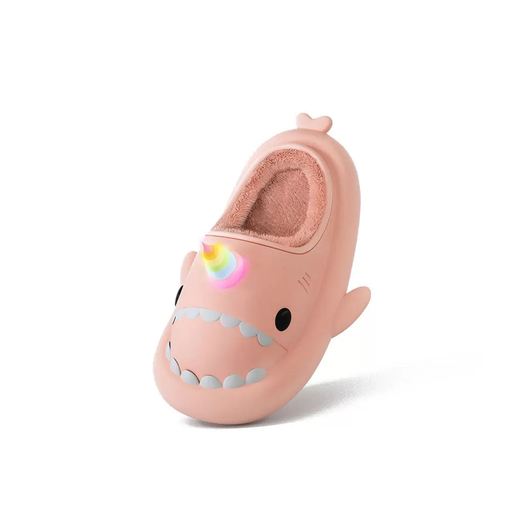 Sharkicks Basic - Winter Unicorn Heel-open Shark Slippers