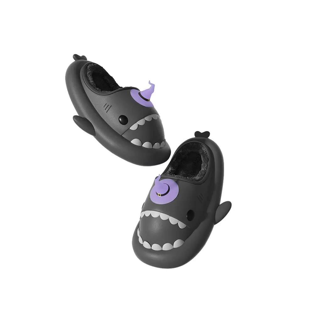 Sharkicks Basic - Winter Witch Hat Heel-open Shark Slippers