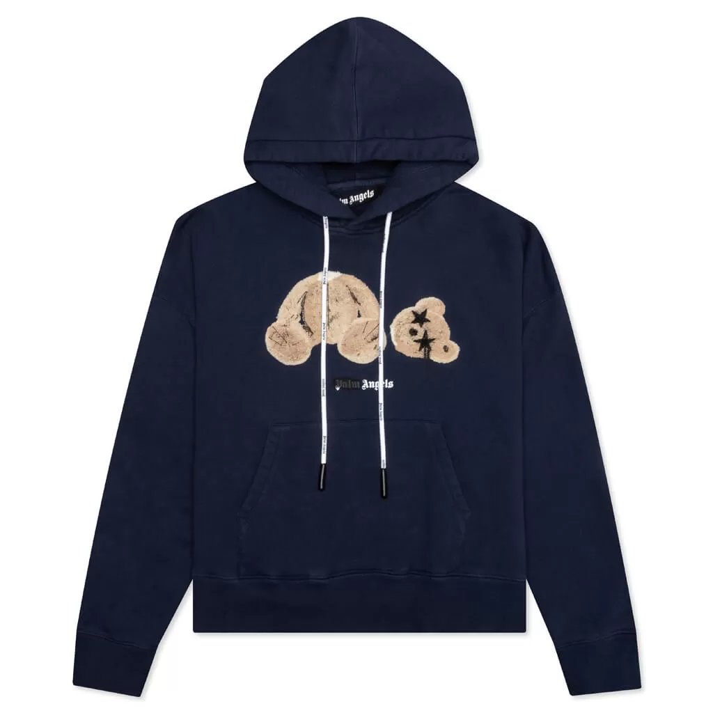 Spray Bear Hoodie - Navy Blue