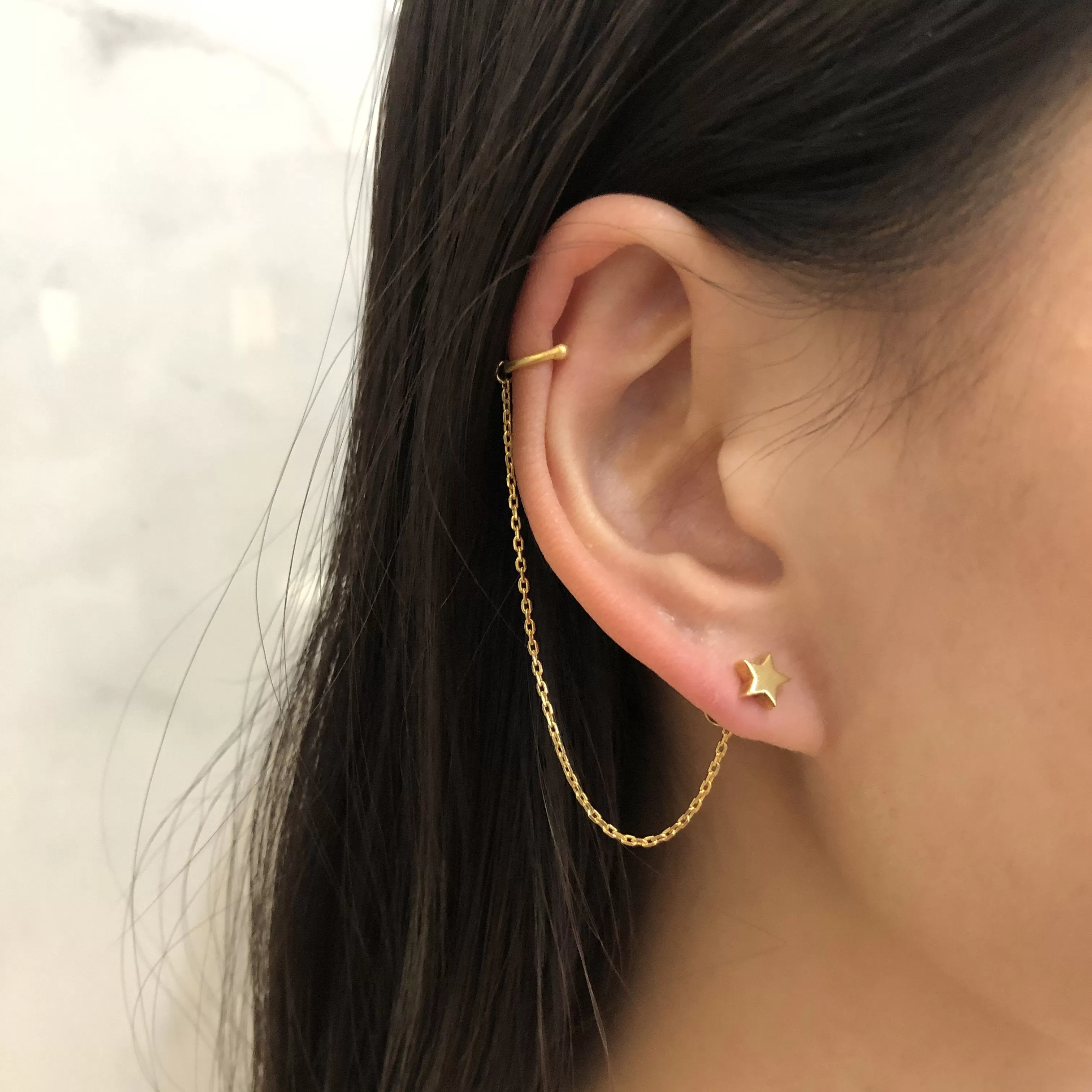 Star Earring, Rose Gold