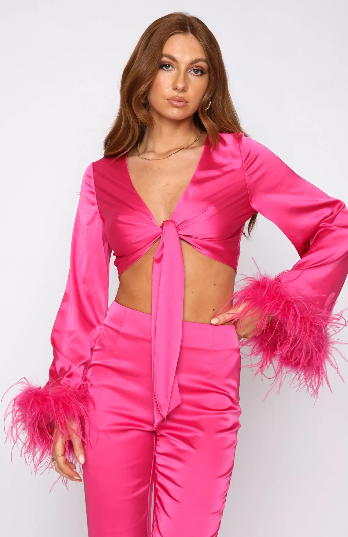 Style Sensation Crop Hot Pink