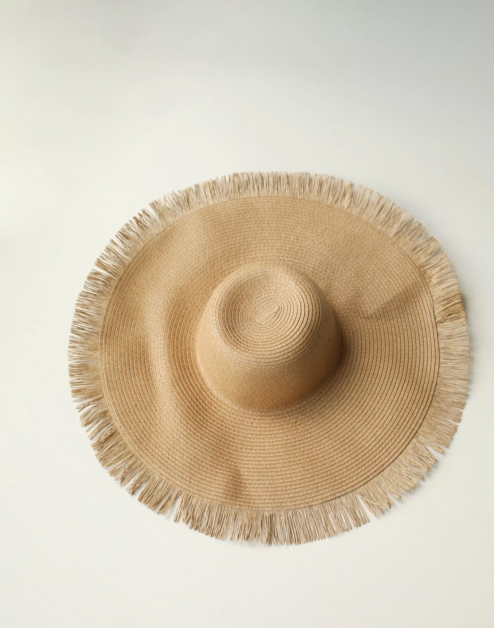 Tamara Wide Brim Straw Hat (Caramel)