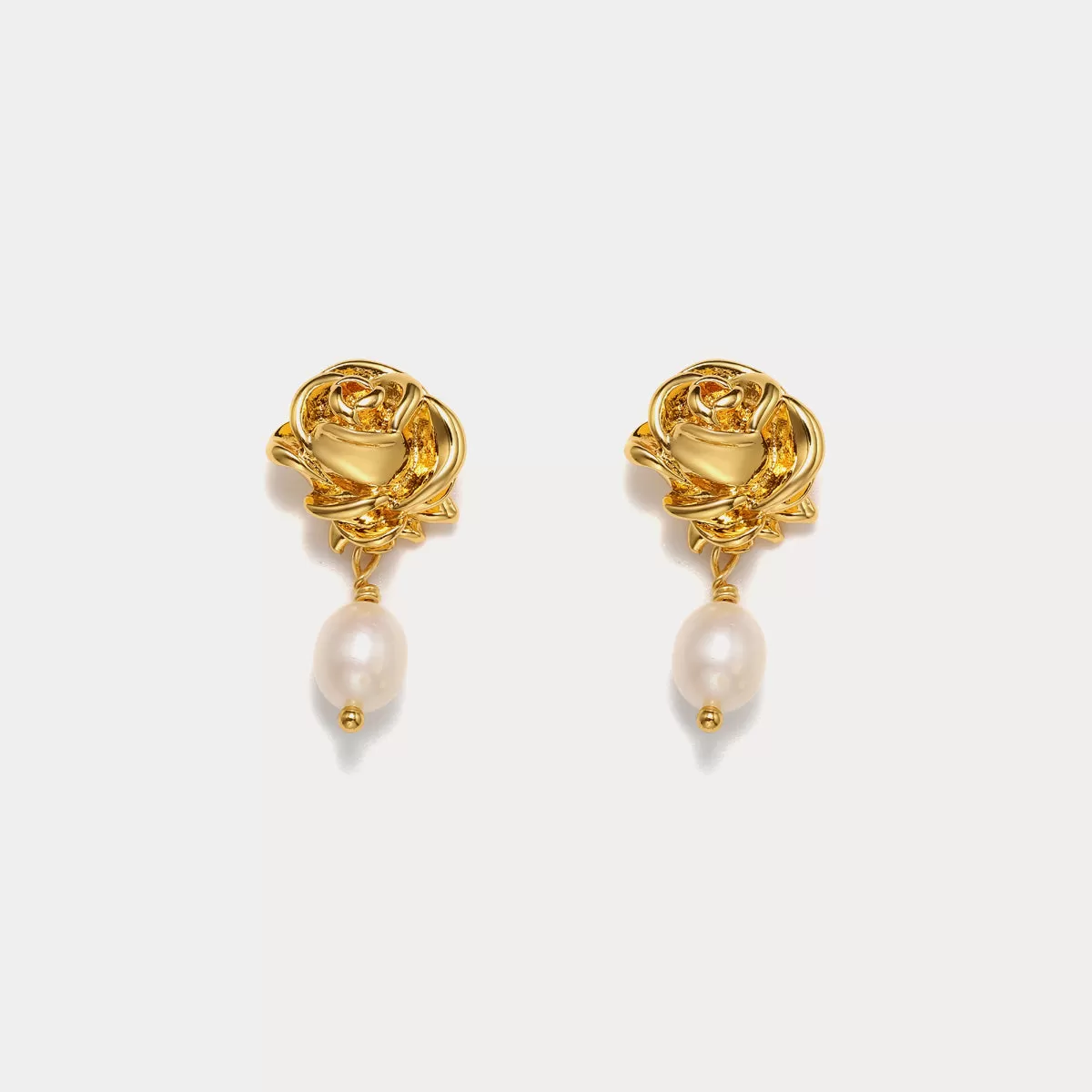 Tears of Rose Pearl Earrings