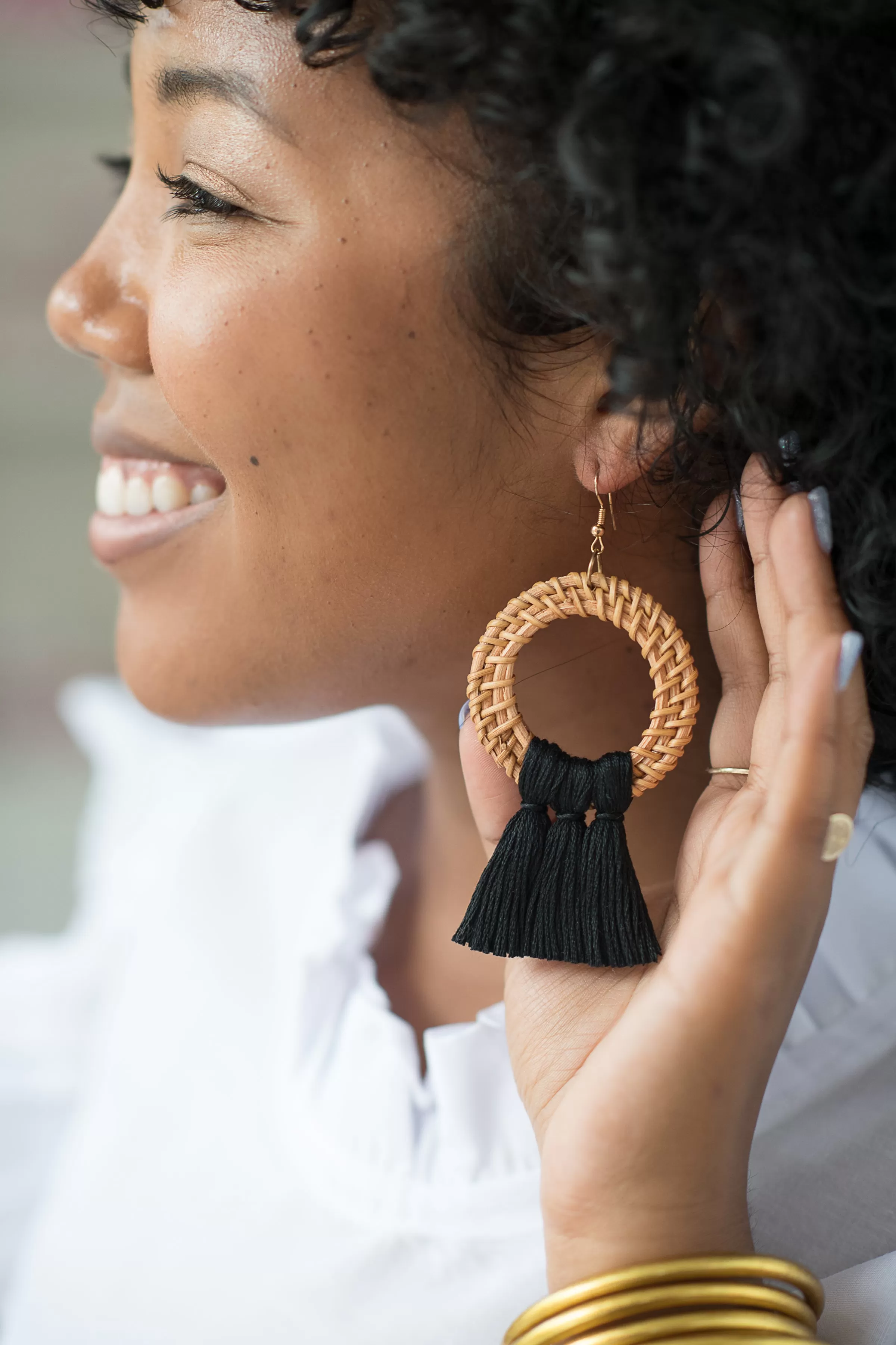 The Dark Crabb Earring in Black