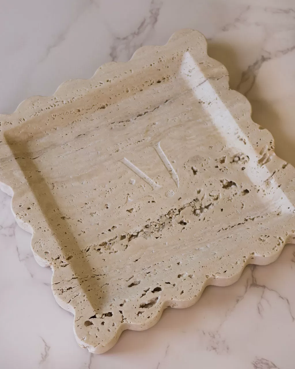 The Luv Aj Travertine Tray