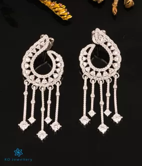 The Rare Sparkle Cocktail Silver Earrings