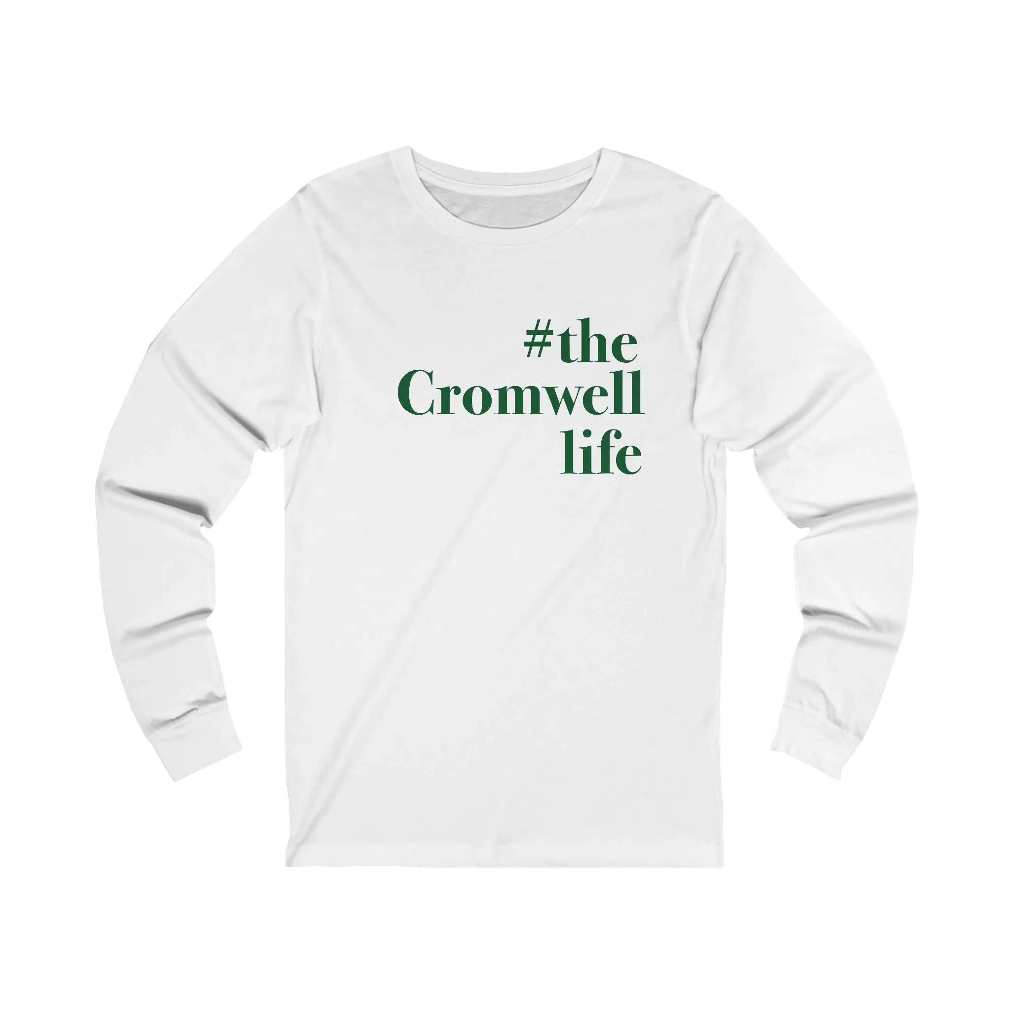 #thecromwelllife Unisex Jersey Long Sleeve T-Shirt (green)