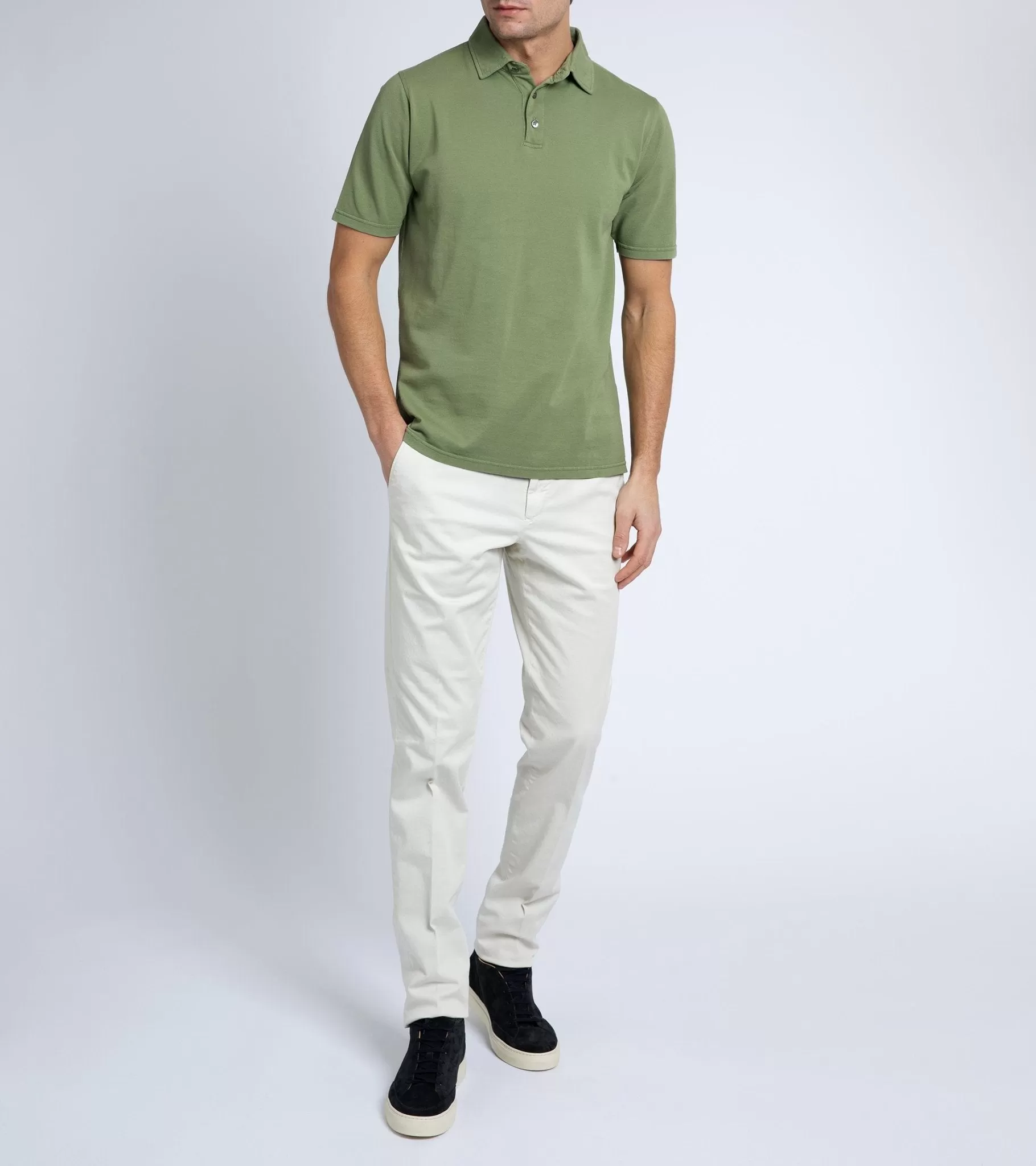 Trunk Moxon Short Sleeve Polo Shirt: Lawn Green