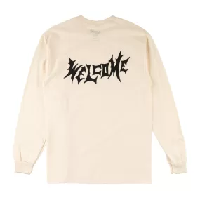 Twin Vamp Long Sleeve Tee - Bone