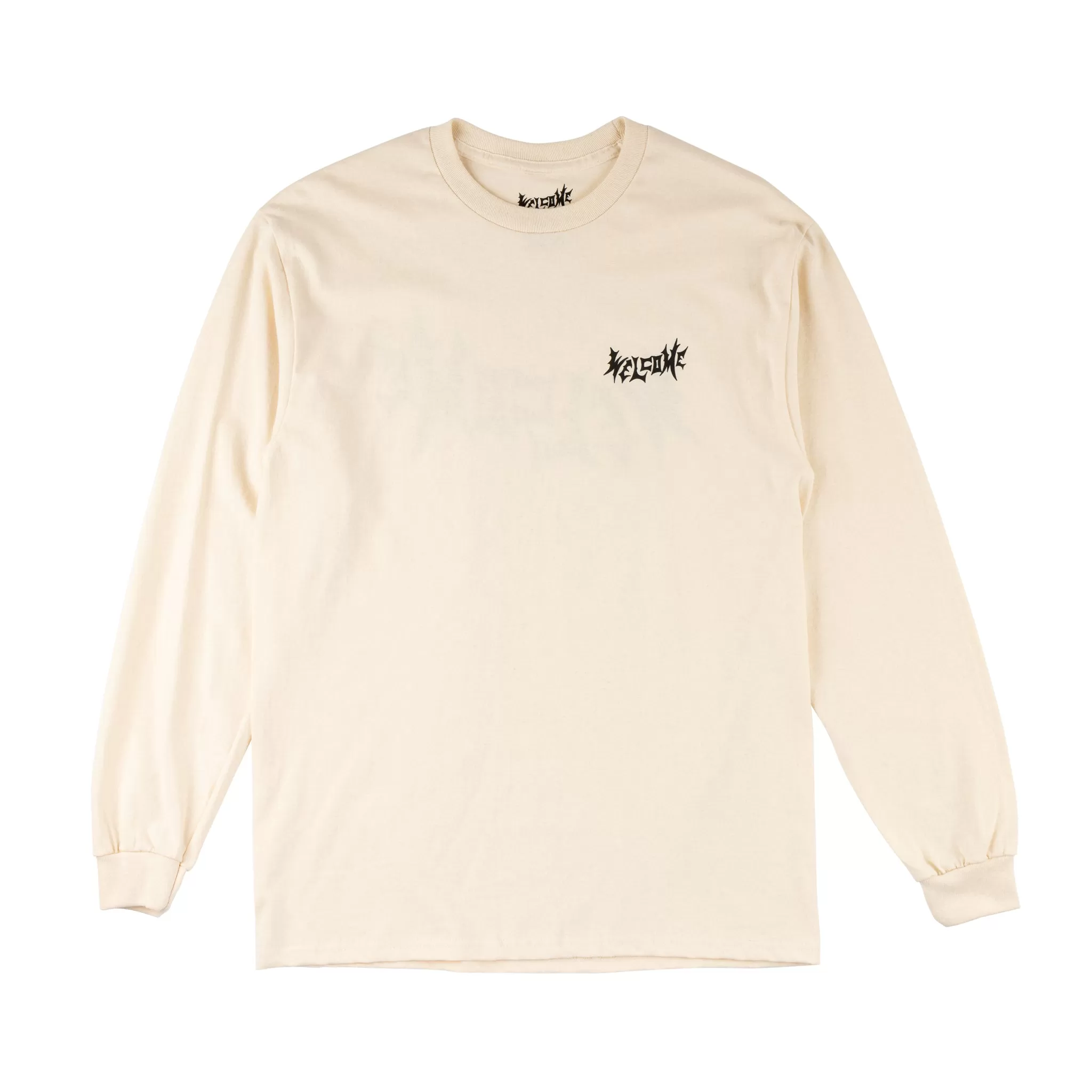 Twin Vamp Long Sleeve Tee - Bone