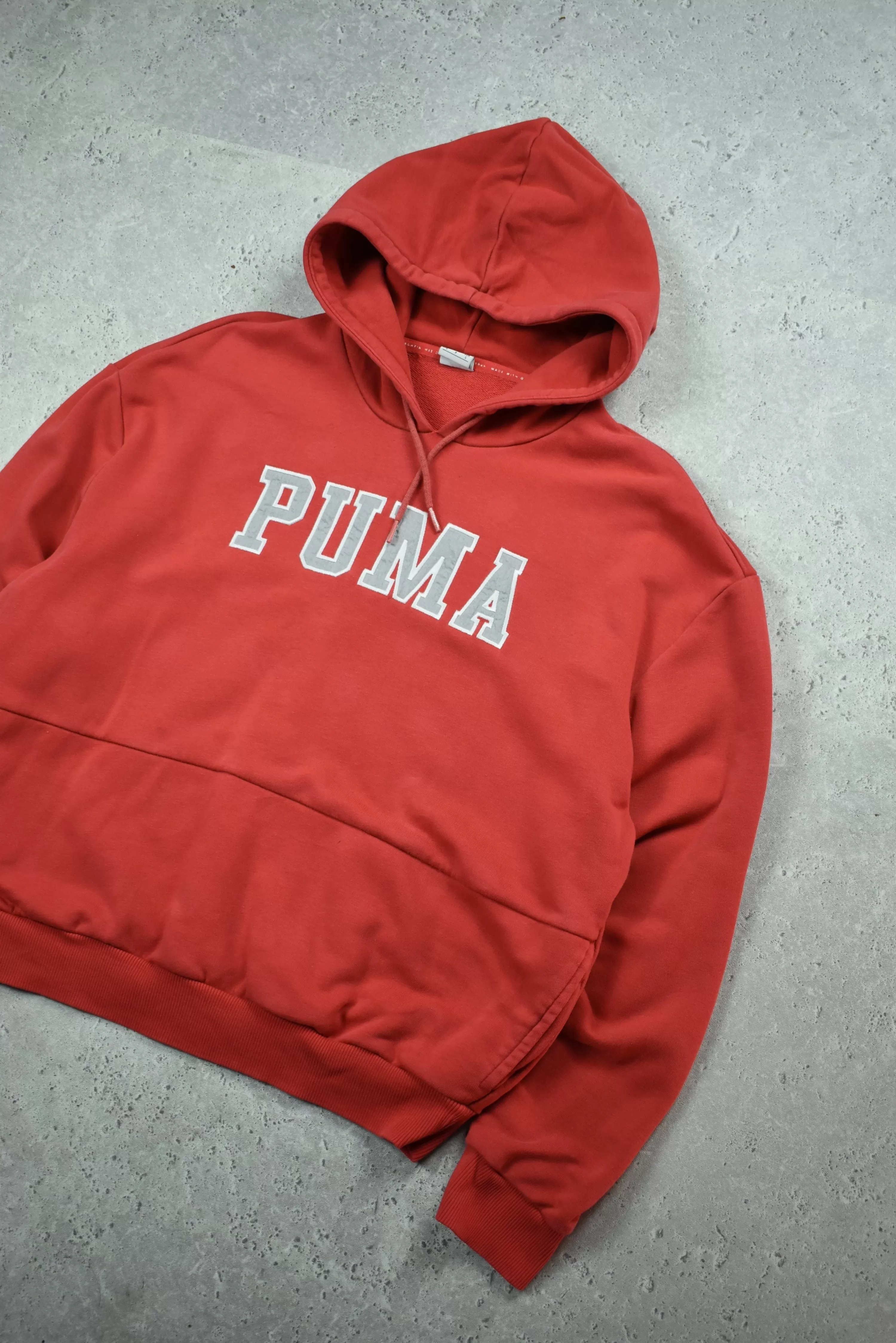 Vintage Puma Embroidered Logo Hoodie Small