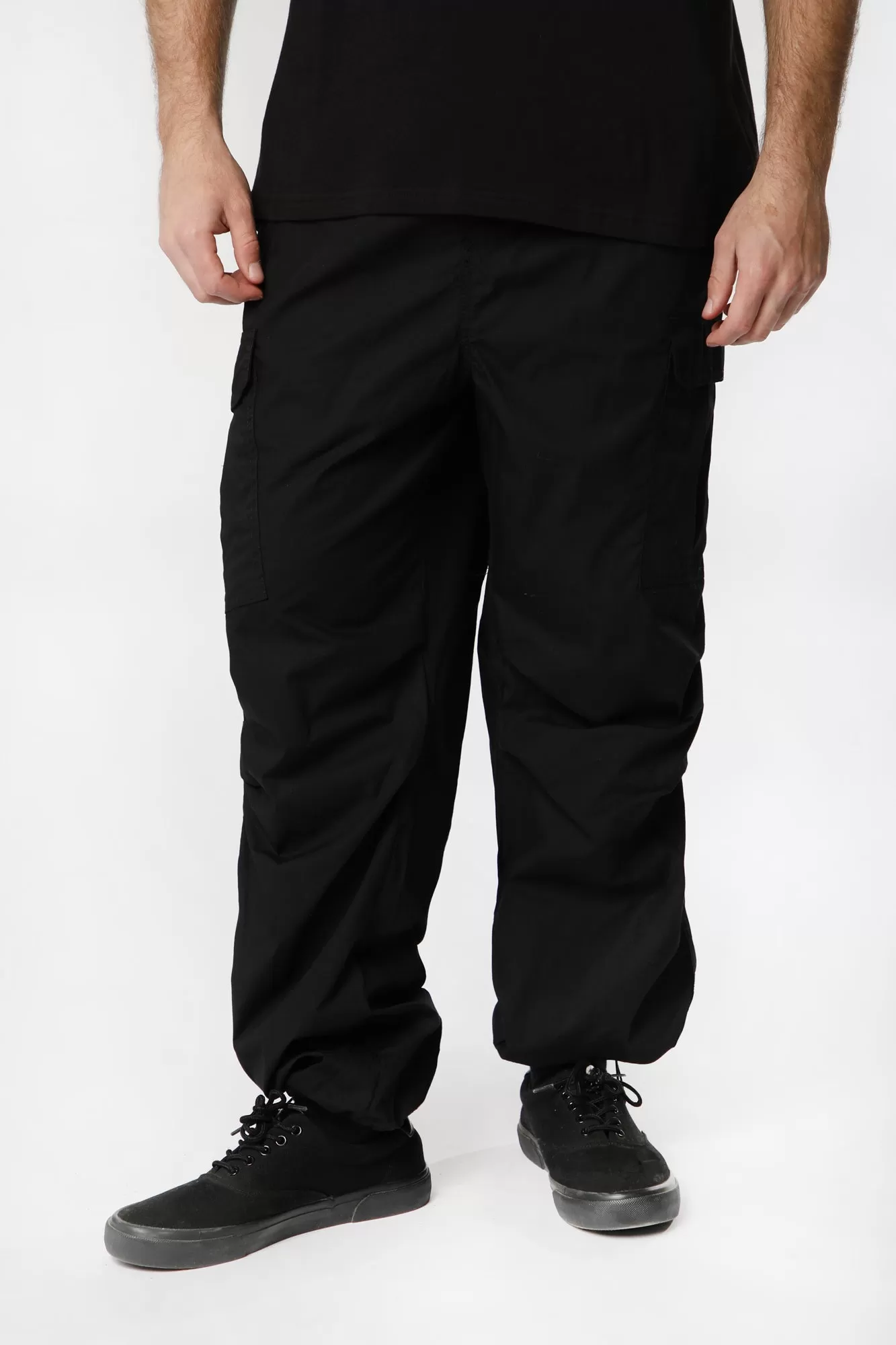 West49 Mens Poplin Parachute Cargo Jogger