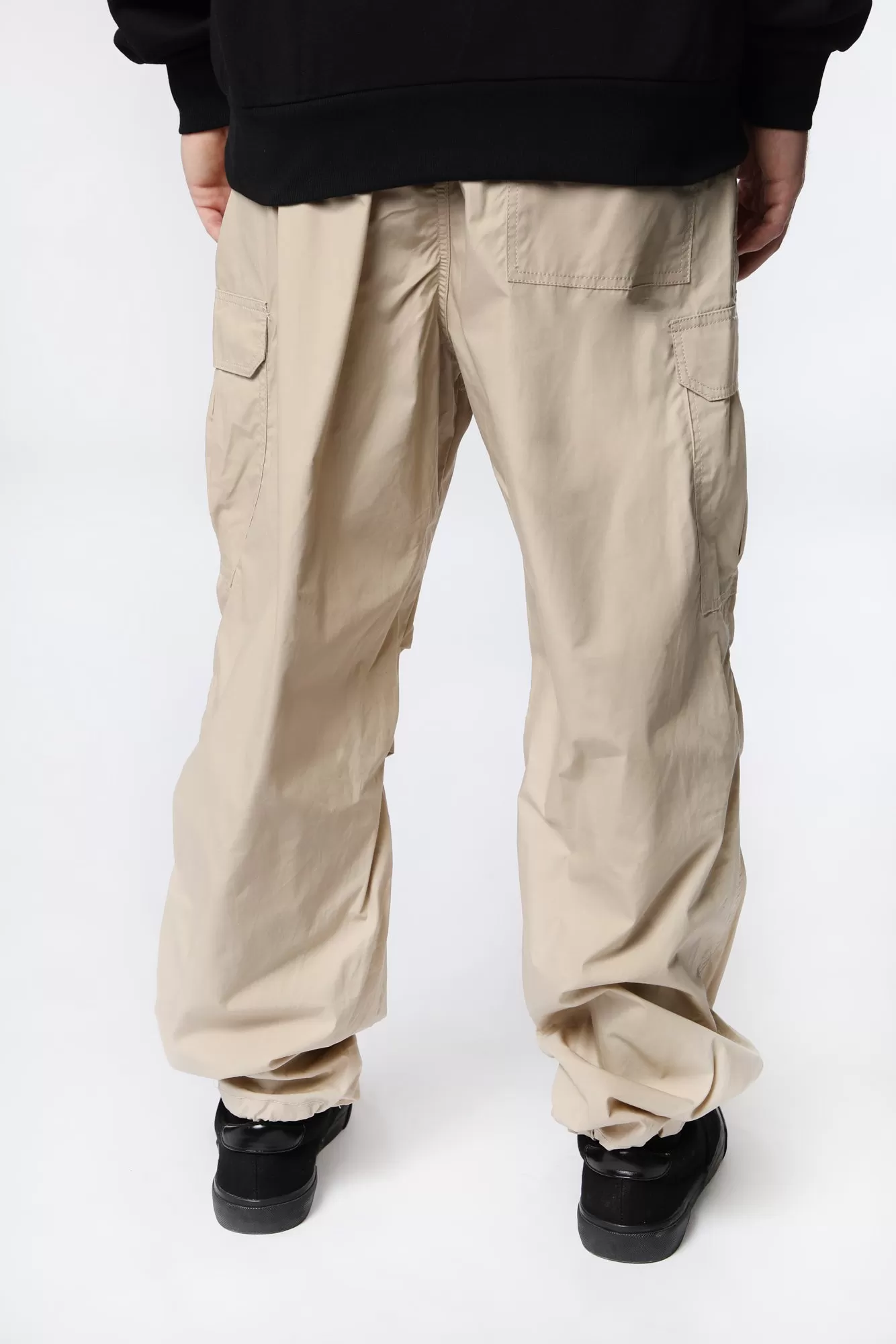 West49 Mens Poplin Parachute Cargo Jogger