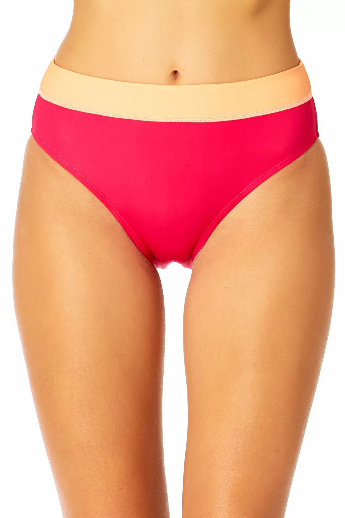 Women's Colorblock High Waist Swim Bottom