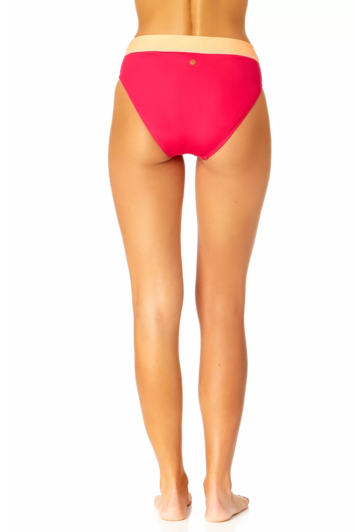 Women's Colorblock High Waist Swim Bottom