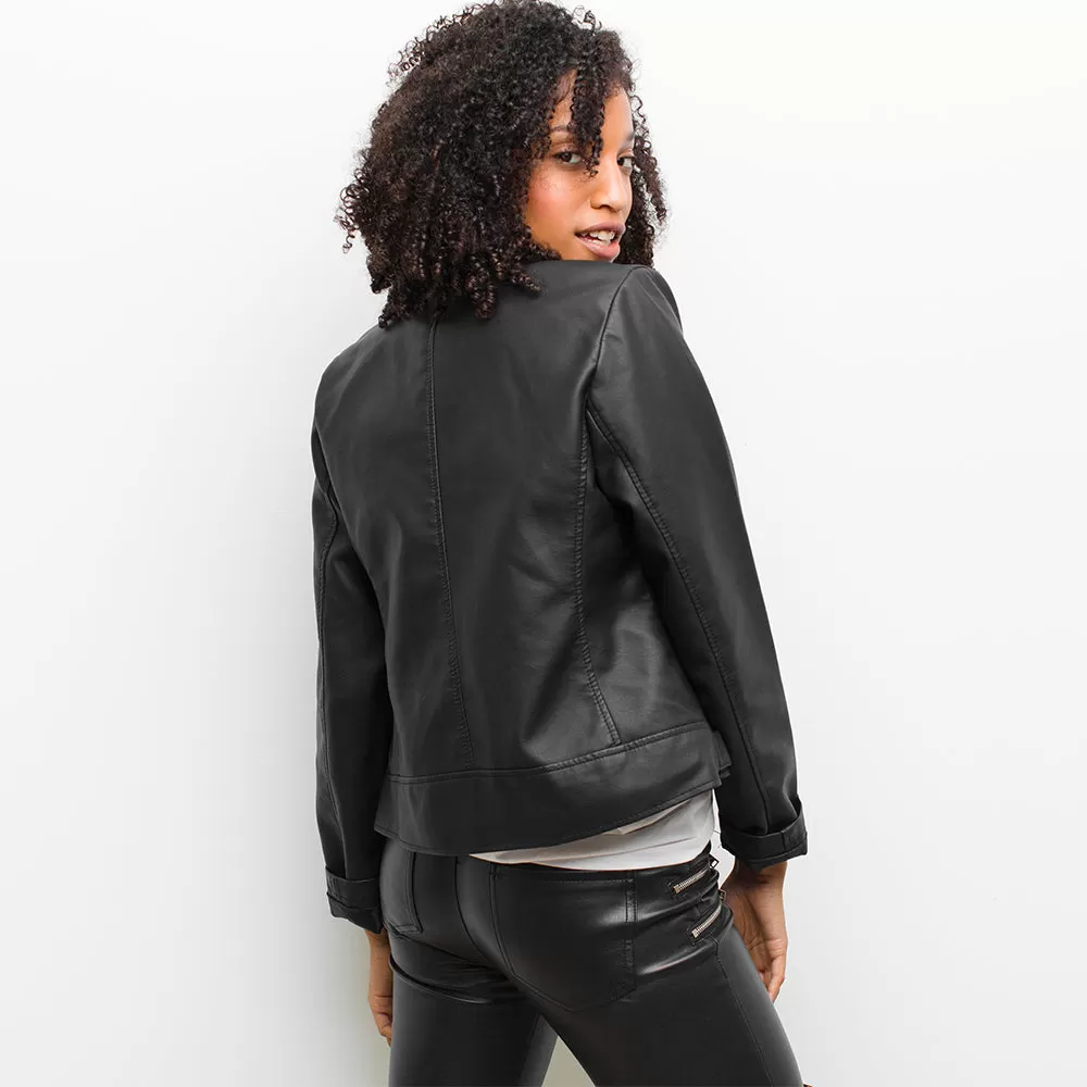 Women's Leather Biker Jacket - Jayleen