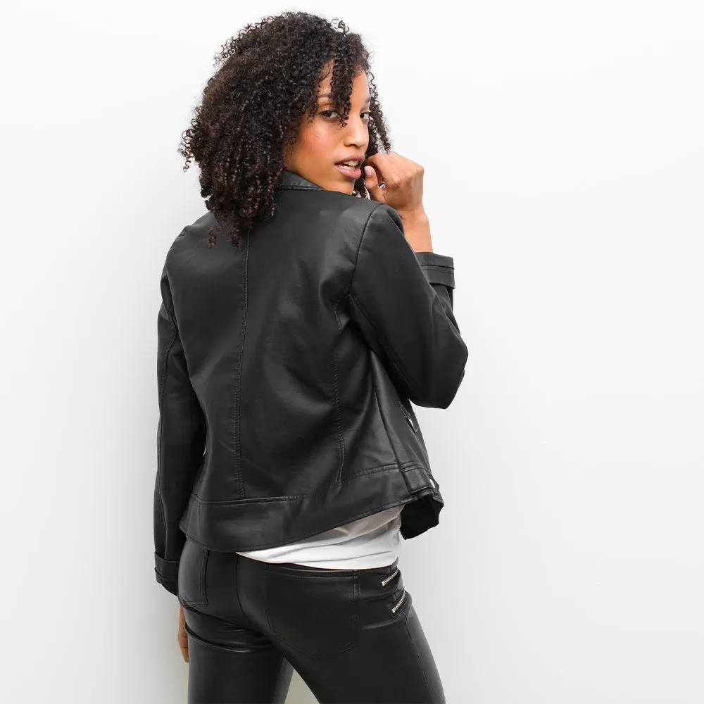 Women's Leather Biker Jacket - Jayleen