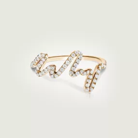 Yellow Gold Ser Ring with Diamonds